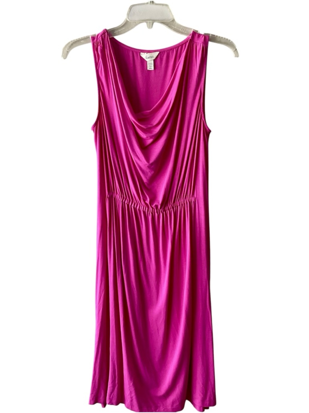 Soma Sleeveless Dress in Bright Pink